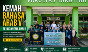 Keterangan Gambar : Pelepasan Kemah Bahasa Arab V Se-Indonesia Timur, Mahasiswa PBA IAIN Bone Siap Harumkan Nama Almamater